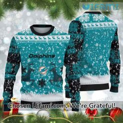 Miami Dolphins Retro Sweater Cool Miami Dolphins Gifts