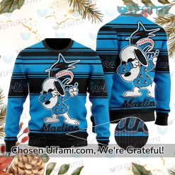 Miami Marlins Sweater Bountiful Snoopy Marlins Gift