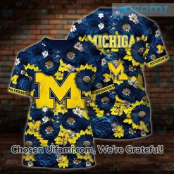 Michigan Mom Shirt 3D Novelty Michigan Wolverines Gift