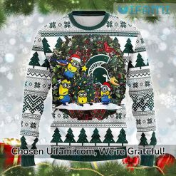 Michigan State Spartans Sweater Discount Minions Michigan State Gift Best selling