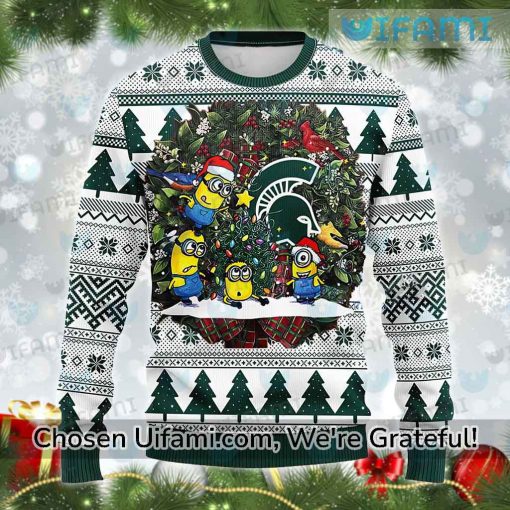 Michigan State Spartans Sweater Discount Minions Michigan State Gift