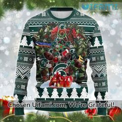 Michigan State Spartans Ugly Christmas Sweater Michigan State Gift Ideas