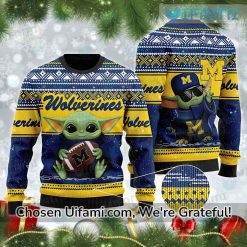 Michigan Sweater Men Superior Baby Yoda Michigan Wolverine Gift Ideas