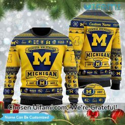 Michigan Sweater Vintage Personalized Comfortable Michigan Wolverines Gift