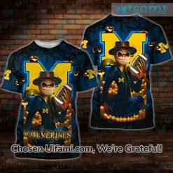 Michigan Wolverines Shirt 3D Bountiful Jack Skellington Wolverines Gift
