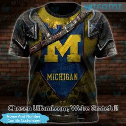 Michigan Wolverines T-Shirt 3D Brilliant Personalized Michigan Wolverines Gifts