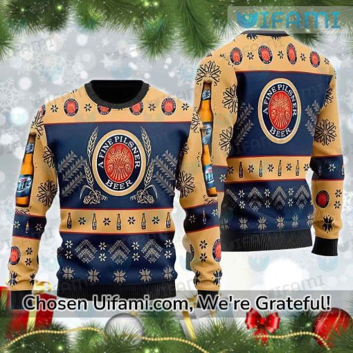 Miller Lite Christmas Sweater Awesome Miller Lite Gift