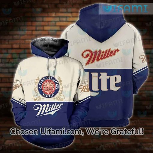 Miller Lite Hoodie 3D Captivating Pattern Gift