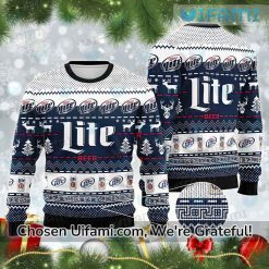 Miller Lite Ugly Christmas Sweater Surprising Miller Lite Christmas Gift