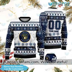 Milwaukee Brewers Christmas Sweater Personalized Stunning Brewers Gift