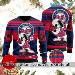 Minnesota Twins Sweater Awesome Snoopy MN Twins Gift