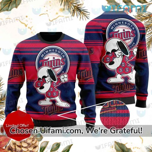 Minnesota Twins Sweater Awesome Snoopy MN Twins Gift