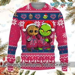 Minnesota Twins Sweater Baby Groot Grinch Minnesota Twins Gift Ideas