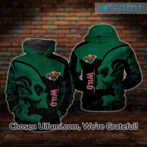 Minnesota Wild Zip Up Hoodie 3D Discount Skull Gift