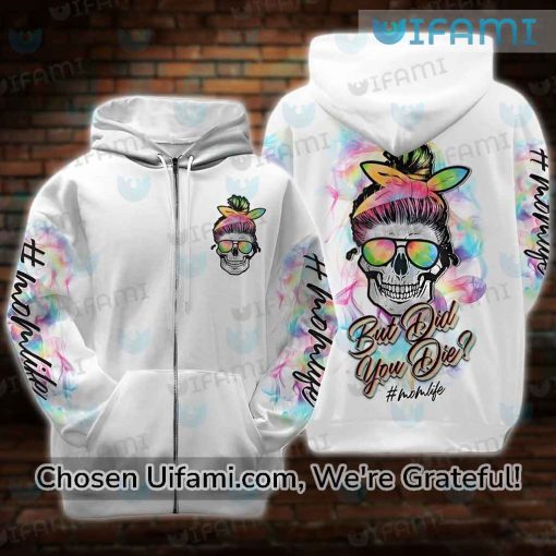 Momlife Hoodie 3D Beautiful Skull Birthday Gift For Mom From Daughter