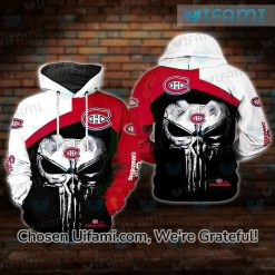 Montreal Canadiens Hoodie 3D Latest Punisher Skull Gift