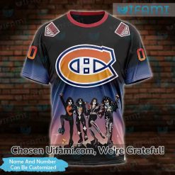 Montreal Canadiens Shirt 3D Custom Kiss Band Gift Best selling