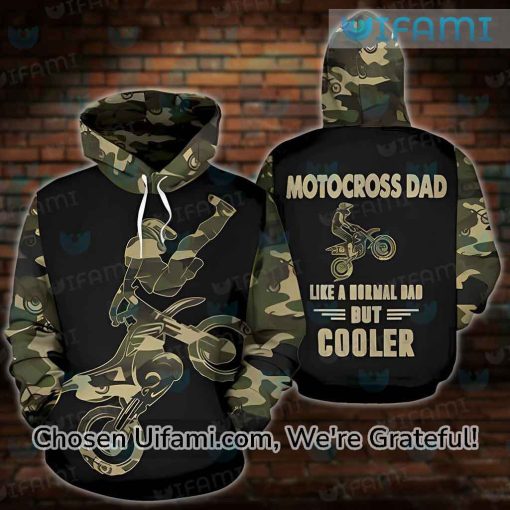 Motocross Dad Hoodie 3D Like A Normal Dad But Cooler Cheap Fathers Day Gift