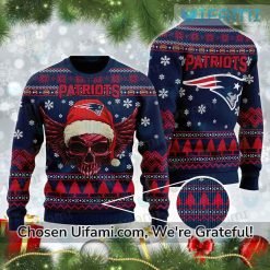 NFL Ugly Sweater Patriots Bountiful Skull New England Patriots Gift