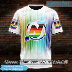 NJ Devils Tee Shirt 3D Custom Pride Gift Best selling