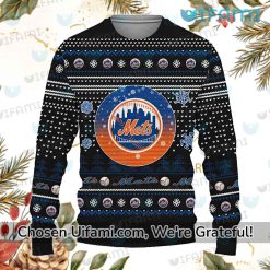 NY Mets Ugly Christmas Sweater Comfortable Unique NY Mets Gifts
