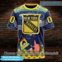 NY Rangers Clothing 3D Personalized SpongeBob Patrick Star Gift