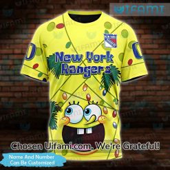NY Rangers Dad Shirt 3D Custom SpongeBob Gift