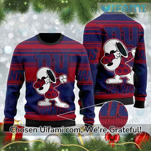 NYG Ugly Christmas Sweater Snoopy New York Giants Gift