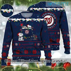 Nationals Ugly Sweater Inspiring Snoopy Washington Nationals Gift Best selling
