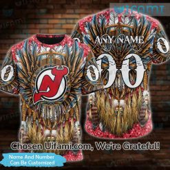 New Jersey Devils Vintage Shirt 3D Personalized Native American Gift
