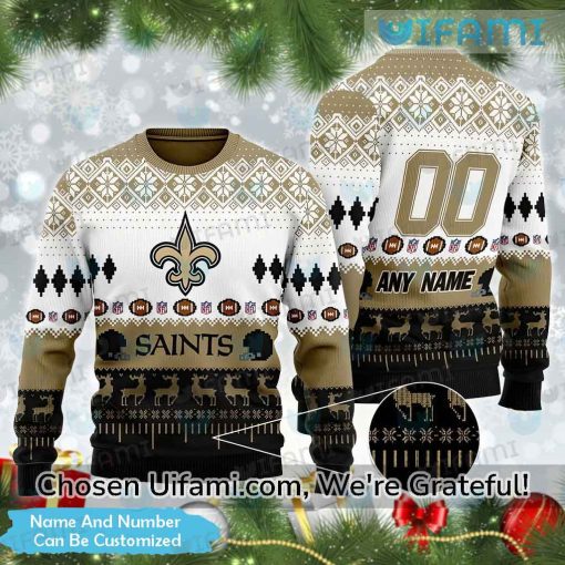 New Orleans Saints Christmas Sweater Custom Saints Gift Ideas