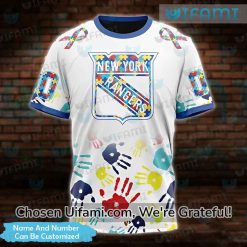New York Rangers Womens Shirt 3D Custom Autism Gift