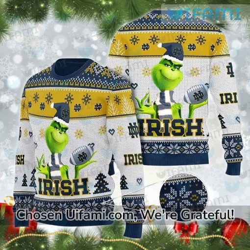 Notre Dame Sweater Women Greatest Grinch Notre Dame Gifts For Her