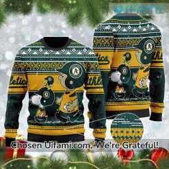 Oakland Athletics Sweater Inexpensive Peanuts Oakland AS Gift