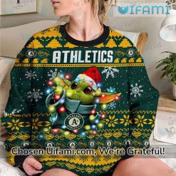 Oakland Athletics Sweater Unexpected Baby Yoda Oakland AS Gift Latest Model