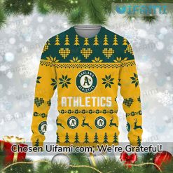 Oakland Athletics Ugly Christmas Sweater Amazing Oakland AS Gift