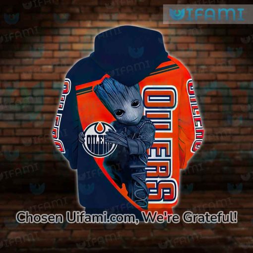 Oilers Hoodie Womens 3D Practical Baby Groot Gift