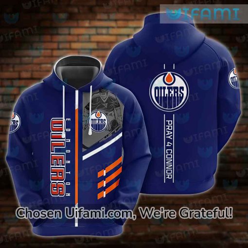 Oilers Jersey Hoodie 3D Memorable Pray 4 Connor Gift