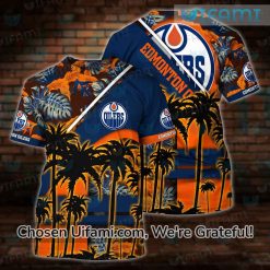 Oilers Reverse Retro Hoodie 3D Magnificent Baby Yoda Gift