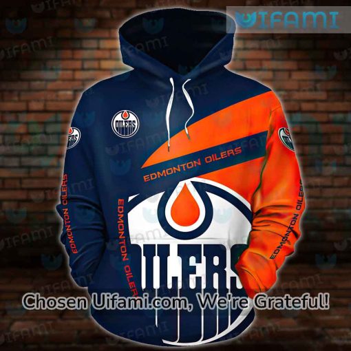 Oilers Zip Up Hoodie 3D Novelty Print Gift