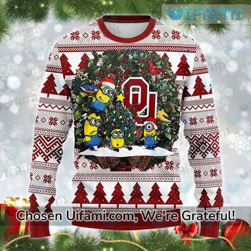 Oklahoma Sooners Christmas Sweater Exclusive Minions OU Sooners Gifts