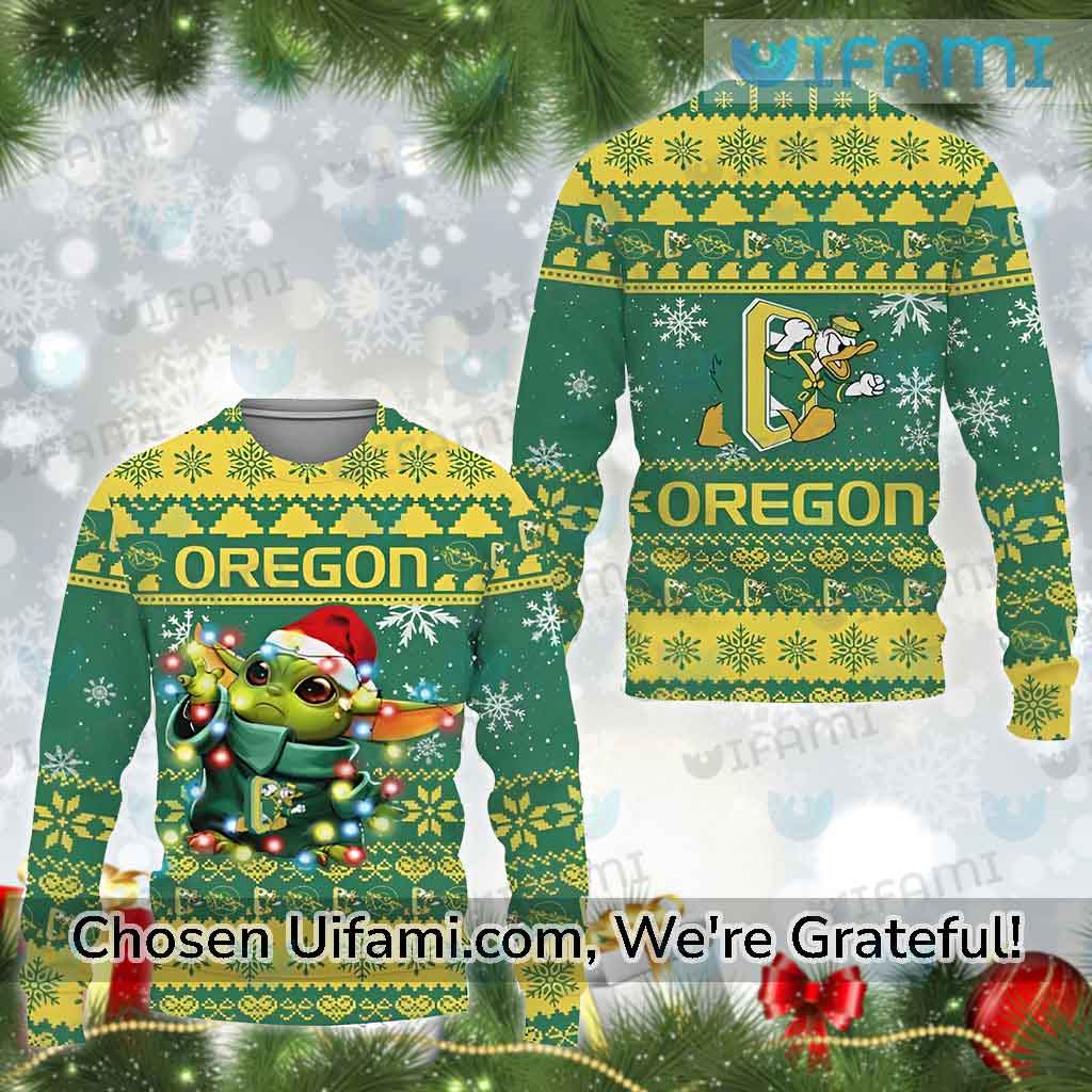 Oregon Ducks Sweater Attractive Baby Yoda Oregon Ducks Gift