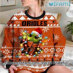 Orioles Sweater Unforgettable Baby Yoda Baltimore Orioles Christmas Gifts Latest Model