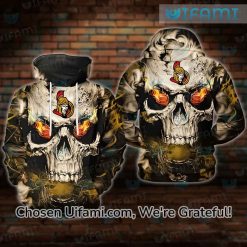 Ottawa Senators Hoodie 3D Amazing Skull Gift