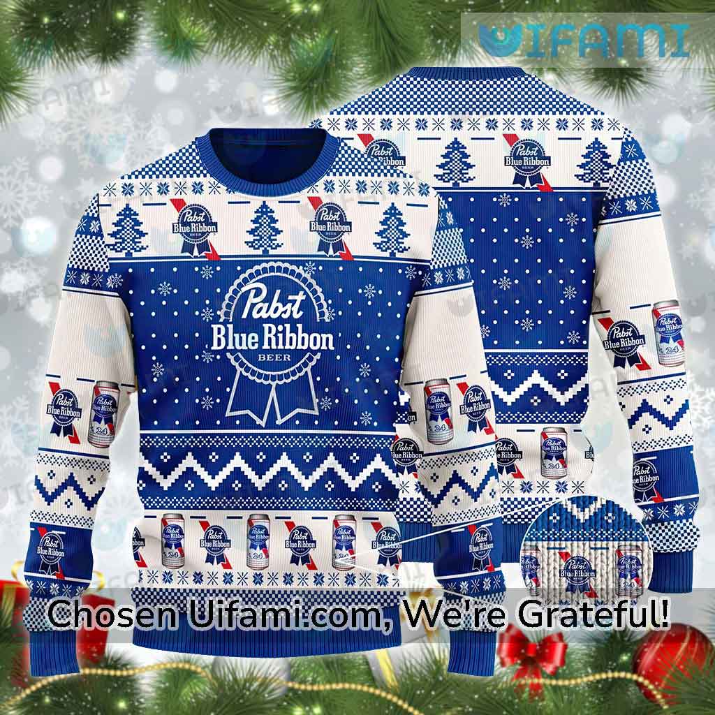 PBR Christmas Sweater Stunning Pabst Blue Ribbon Gift