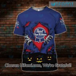 PBR T-Shirts Sale 3D Excellent Halloween Pabst Blue Ribbon Gift