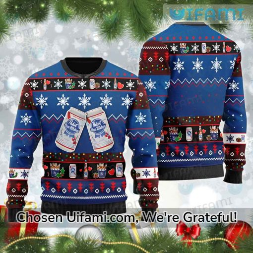 Pabst Blue Ribbon Beer Sweater Colorful PBR Gift