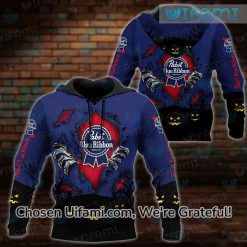 Pabst Blue Ribbon Hoodie 3D Cheerful Halloween Gift