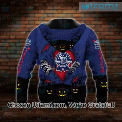Pabst Blue Ribbon Hoodie 3D Cheerful Halloween Gift Latest Model