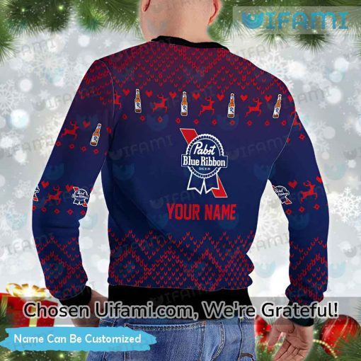Pabst Ugly Sweater Custom Unexpected Pabst Blue Ribbon Gift